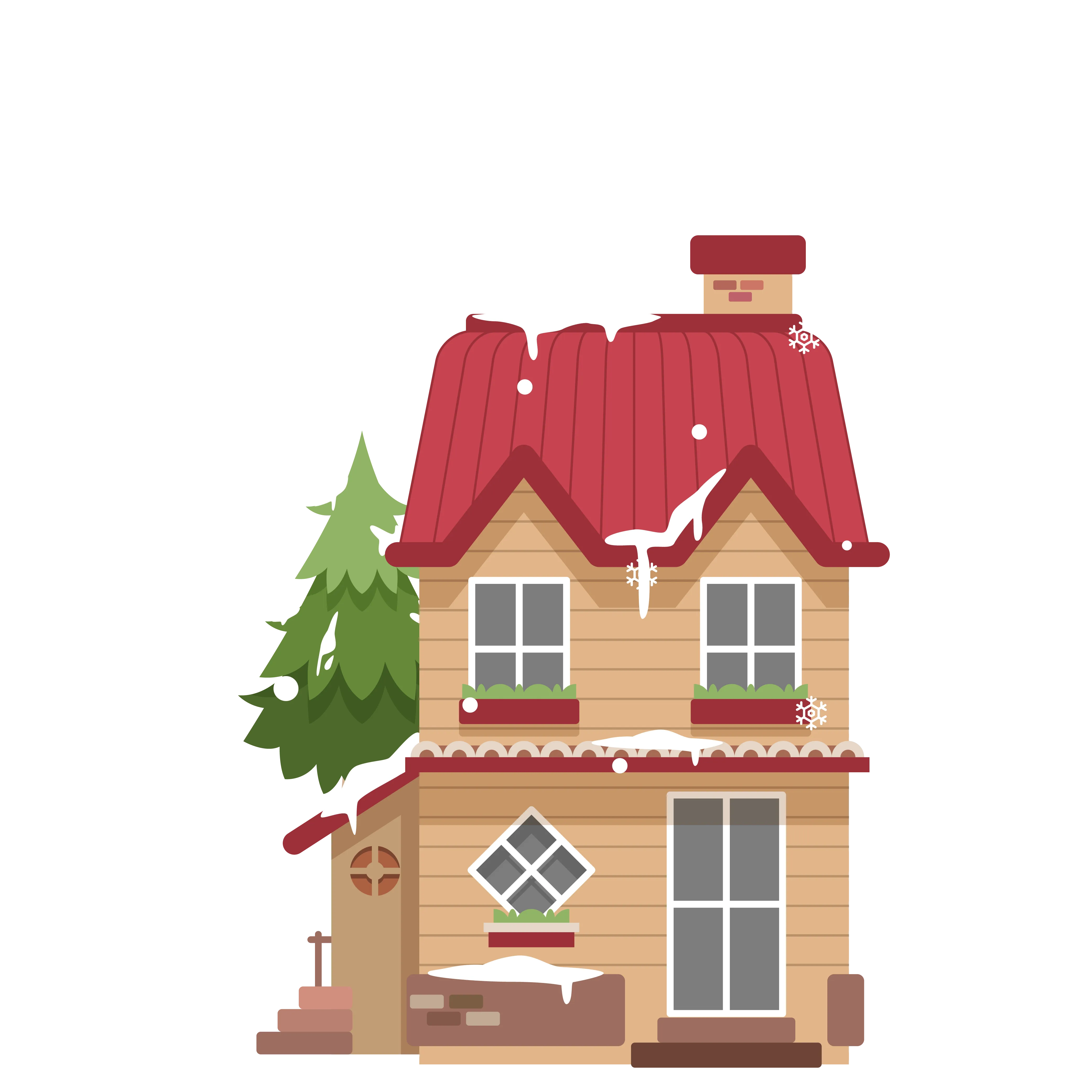 Gratis, snow building, winter, building, happy Birthday Vector Images png